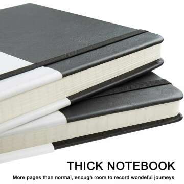 Huhuhero Thick Paper Notebooks, 5-Pack Journals