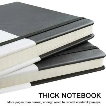 Huhuhero Thick Paper Notebooks, 5-Pack Journals