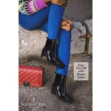 LONDON FOG Women’s Prite High Heeled Rain Boot - Fashion Meets Functionality