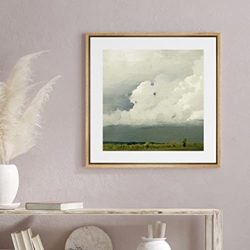 SIGNWIN Framed Canvas Print - Stormy Countryside Artwork