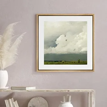 SIGNWIN Framed Canvas Print - Stormy Countryside Artwork