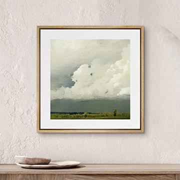 SIGNWIN Framed Canvas Print - Stormy Countryside Artwork