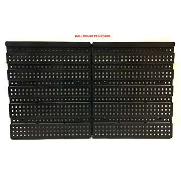 MaxWorks 80694 30-Bin Wall Mount Parts Rack/Storage for your Nuts, Bolts, Screws, Nails, Beads, Buttons, Other Small Parts,Blue and Red