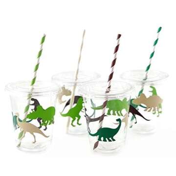 Dinosaur Birthday Cups - Fun and Festive Party Supplies for Kids