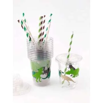 Dinosaur Birthday Cups for Kids - Fun Party Supplies