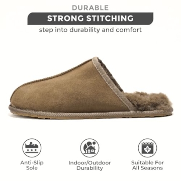 Project Cloud Men's Sheepskin Slippers - Cozy Comfort & Style
