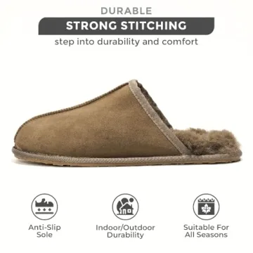 Project Cloud Men's Sheepskin Slippers - Cozy Comfort & Style
