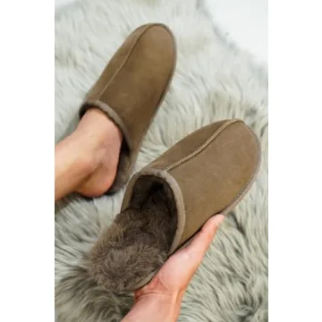 Project Cloud Men's Sheepskin Slippers - Cozy Comfort & Style