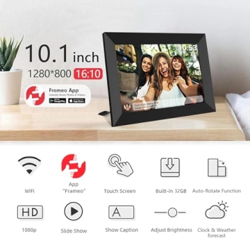 FRAMEO 10.1" Smart WiFi Digital Photo Frame 32GB