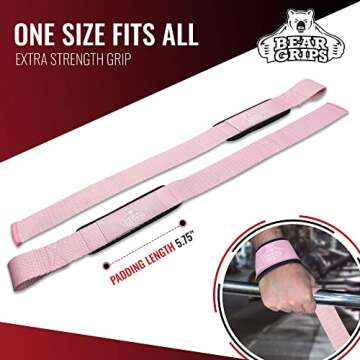 Bear Grips Lifting Straps with Padded Comfort for All