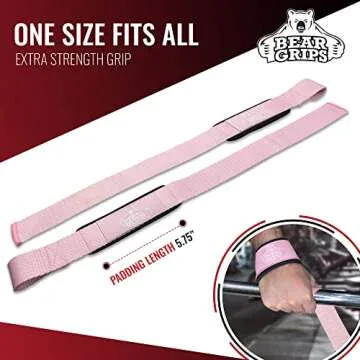Bear Grips Lifting Straps with Padded Comfort for All