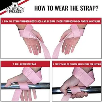 Bear Grips Lifting Straps with Padded Comfort for All