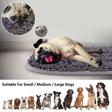 Rundik Snuffle Mat for Dogs, 17'' x 21'' Dog Sniffing Interactive Feeding Game Boredom, Puzzle Toys ...
