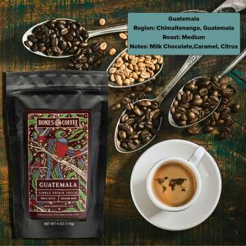 Bones Coffee World Tour Sample Pack - 5 Medium Roast