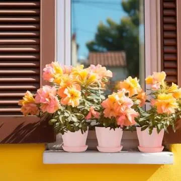 8 Pcs Flower Pots for Indoor and Outdoor Gardening - Durable & Stylish