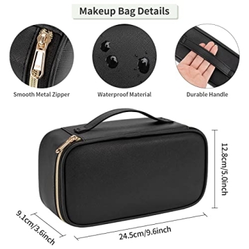 Stylish OCHEAL Small Makeup Bag for Travel and Everyday Use