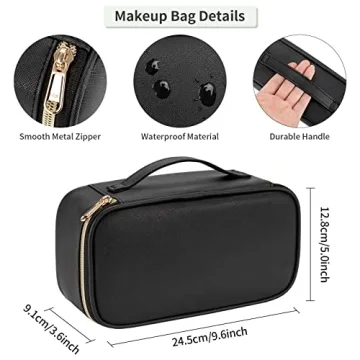 Stylish OCHEAL Small Makeup Bag for Travel and Everyday Use