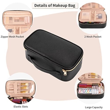 Stylish OCHEAL Small Makeup Bag for Travel and Everyday Use
