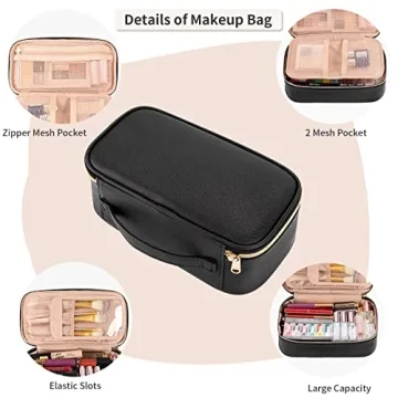 Stylish OCHEAL Small Makeup Bag for Travel and Everyday Use