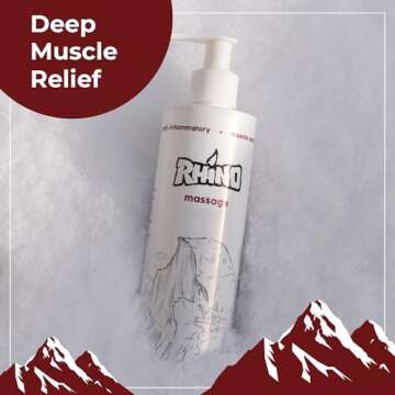 Rhino Skin Solutions Massage | Natural Warming Massage Lotion for Muscle and Joint | Helps Speed Up ...