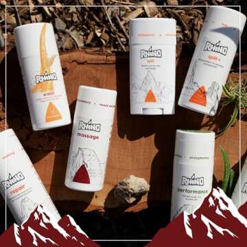 Rhino Skin Solutions Massage | Natural Warming Massage Lotion for Muscle and Joint | Helps Speed Up Muscle Recovery After Any Indoor & Outdoor Activity
