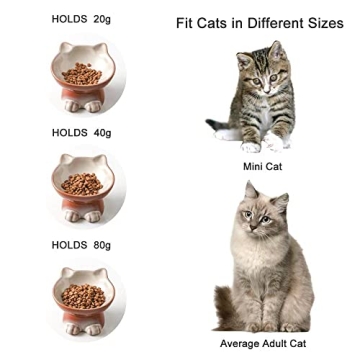 Elegant Nihow Elevated Cat/Dog Bowls for Comfortable Feeding