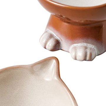 Elegant Nihow Elevated Cat/Dog Bowls for Comfortable Feeding