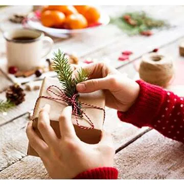 DECORA 328 Yard Bakers Twine Cord Cotton String Rope for Gift Wrapping, Arts Crafts Pack of 6