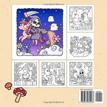 Spooky Cutie Coloring Book for Adults and Teens