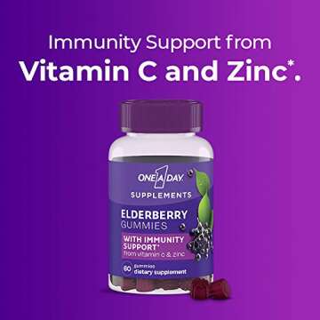 One A Day Elderberry Gummies with Vitamin C & Zinc