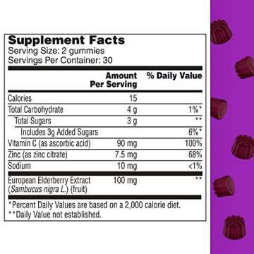 One A Day Elderberry Gummies with Vitamin C & Zinc