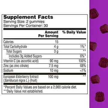 One A Day Elderberry Gummies with Vitamin C & Zinc