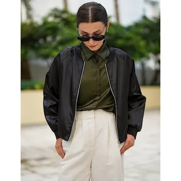 Stylish Zeagoo Bomber Jacket for Women - Lightweight & Trendy