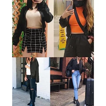 Stylish Zeagoo Bomber Jacket for Women - Lightweight & Trendy