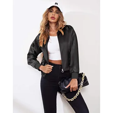 Stylish Zeagoo Bomber Jacket for Women - Lightweight & Trendy