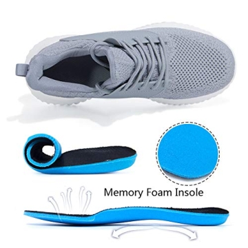 Akk Womens Grey Slip On Walking Shoes Stylish and Comfortable