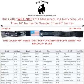 Tactical Dog Collar with Handle - 2 Inch Wide Dog Collars for Large Dogs Reflective Heavy Duty Dog Collar Metal Buckle Name Plate Dog Collar Military Style for Medium to Large Dog Collar