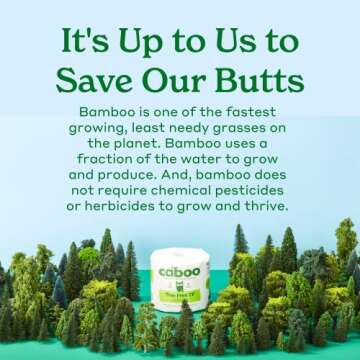 Caboo Tree Free Flushable Wipes, Certified Flushable, Septic Safe, Unscented Wipes for Adults made with Bamboo Viscose (Pack of 3, Total of 180)