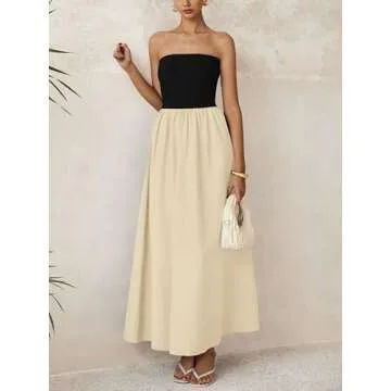 Elegant Strapless Maxi Dress for Summer Events