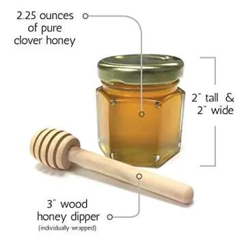 Honey Jar Bee-luxe Wedding Favors - Delicious Honey Gifts