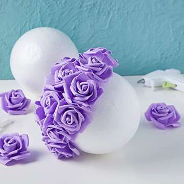 2 Pack Foam Balls for Crafts, 6-Inch Round White Polystyrene Spheres for DIY Projects, Ornaments, Sc...