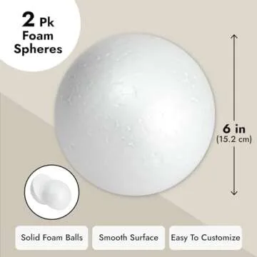 Craft Premium Foam Balls for DIY Projects - 2 Pack
