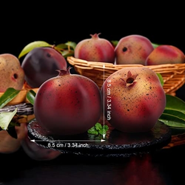 Woration 6 PCS Artificial Pomegranates for Home Decor