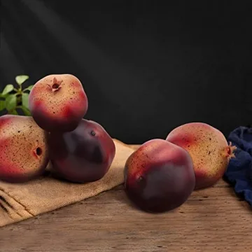 Woration 6 PCS Artificial Pomegranates for Home Decor