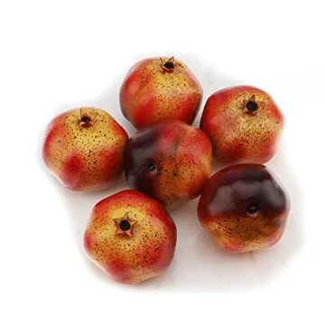Woration 6 PCS Artificial Pomegranates for Home Decor