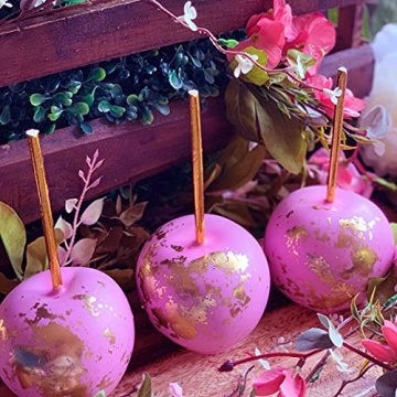 Elegant Biodegradable Rose Gold Paper Straws for Events