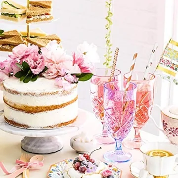 Elegant Biodegradable Rose Gold Paper Straws for Events