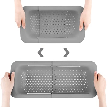 Versatile Expandable Collapsible Colander for Easy Meal Prep
