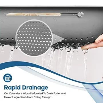 Expandable Collapsible Colander for Kitchen Convenience