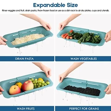 Expandable Collapsible Colander for Kitchen Convenience